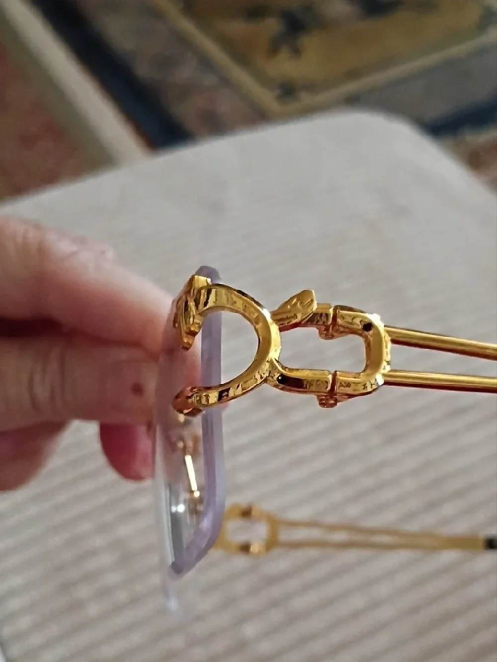 Gold Rimless Glasses - Women Accessories